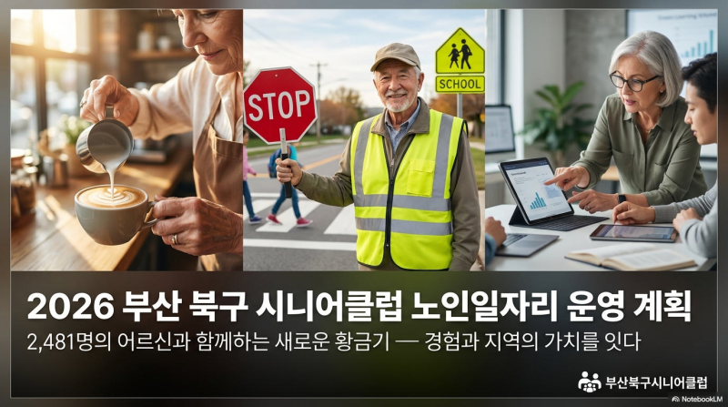 [부산 북구 시니어 클럽 ]  2026년 노인 일자리 사업 총정리! 어르신의 활기찬 내일을 응원합니....