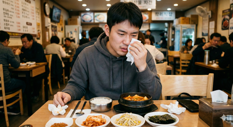 식사만 하면 흐르는 콧물, [식이성 비염]의 근본 해결책은?