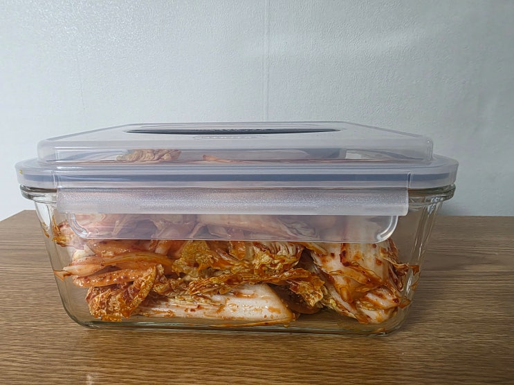  글라스락 핸디 밀폐 김치통 2.7L 후기｜유리밀폐용기 김치보관 반찬통 리뷰