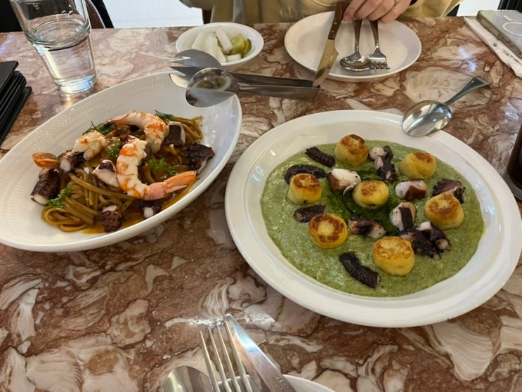  잠실 블루리본 맛집 추천, 마노디셰프 잠실점 파스타와 뇨끼 후기