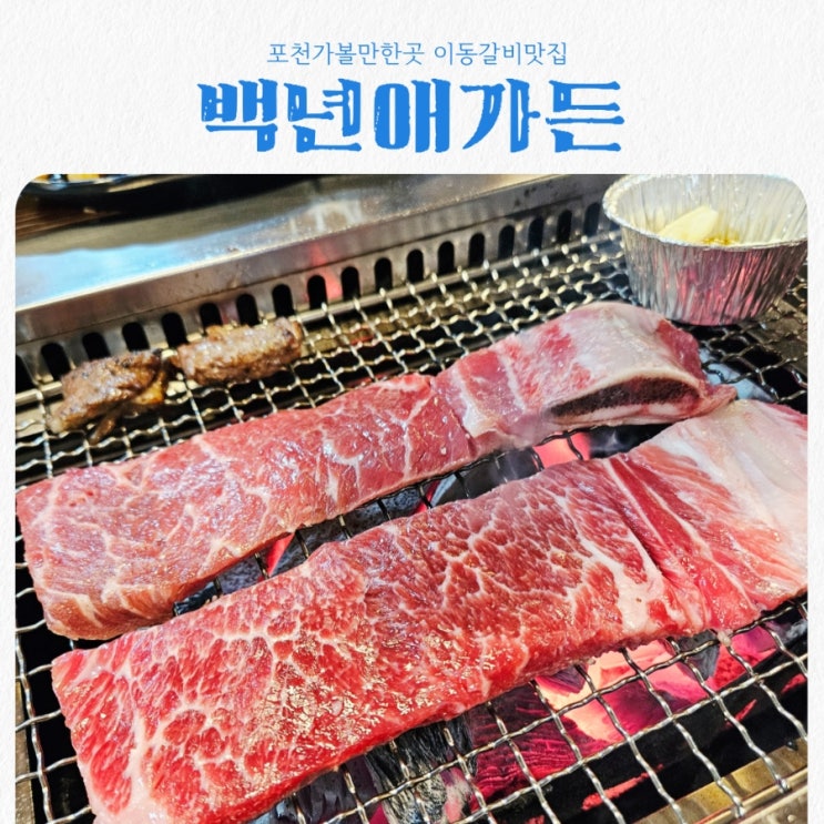 포천맛집 백년애가든 feat 포천이동갈비맛집