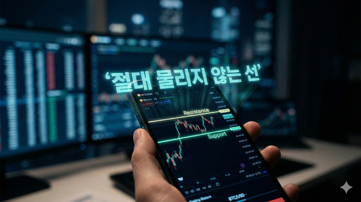  지지와 저항, 목요일 밤 코인 차트에 '가로줄 2개'만 그으면 절대 물리지 않습니다 (단타 매매법)