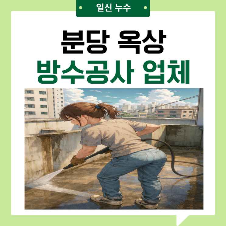  분당 옥상방수 상가 건물 탑층 빗물 누수 해결 사례