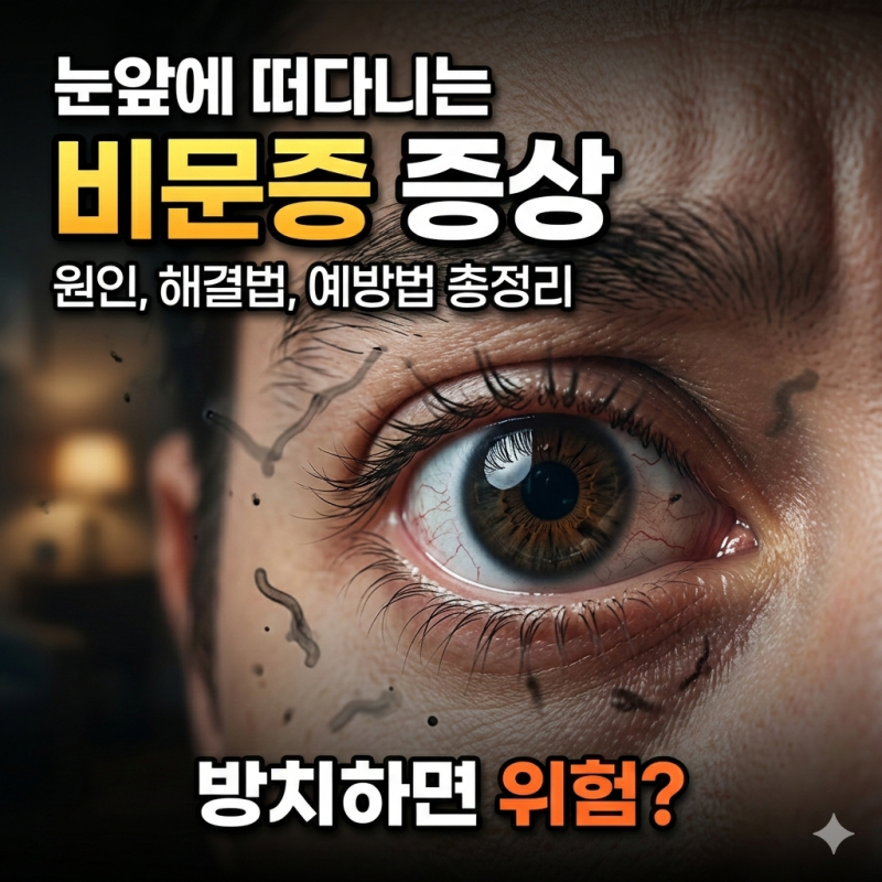비문증, 그냥 둬도 괜찮을까? 원인·위험 신호·예방법 총정리