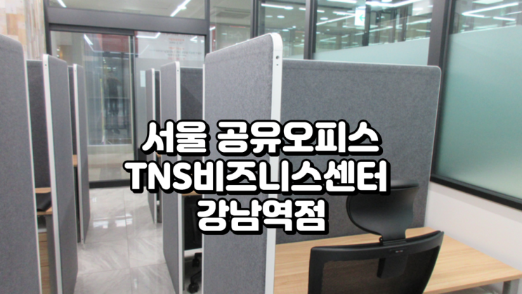  서울 공유오피스 TNS비즈니스센터 강남역점 가격·시설 정리