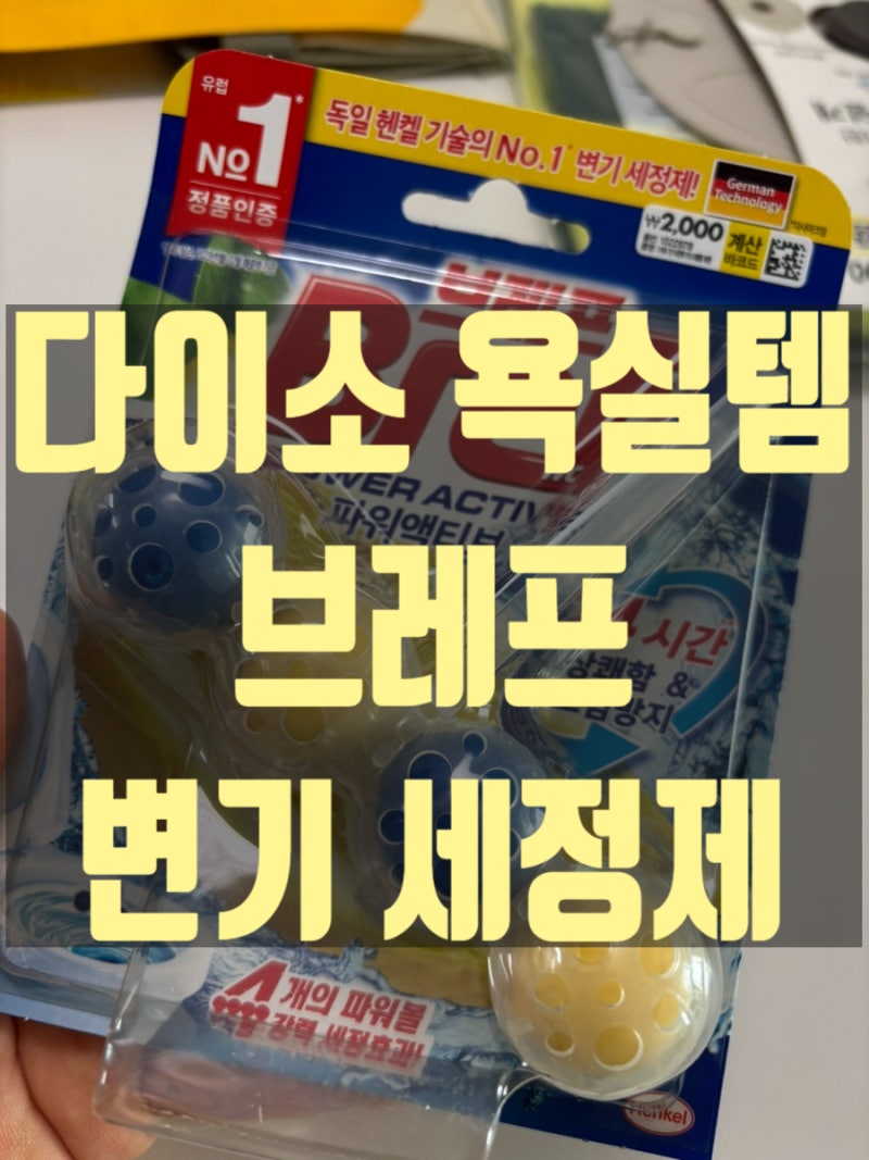 다이소 브레프 변기세정제 이 가격에 이 퀄리티? 직접 써본 솔직후기