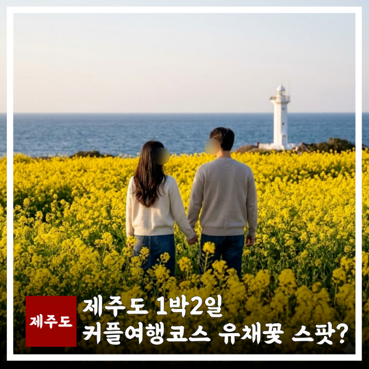  3월 제주도 1박2일 커플여행코스 준비? 유채꽃 명소 맛집 가볼만한곳