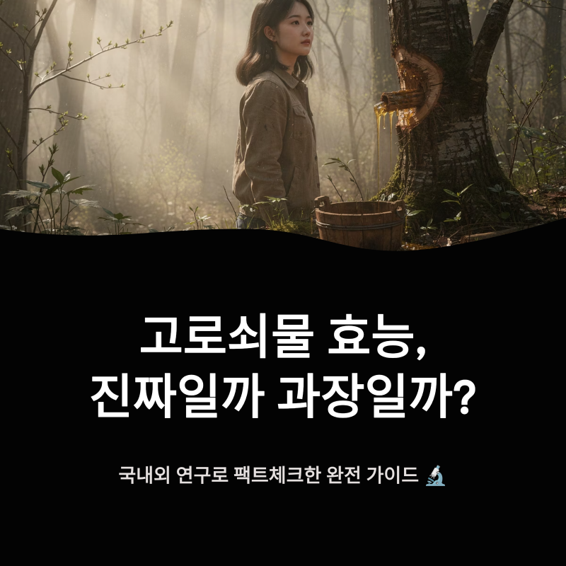 고로쇠물 효능, 진짜일까 과장일까? – 국내외 연구로 팩트체크한 완전 가이드