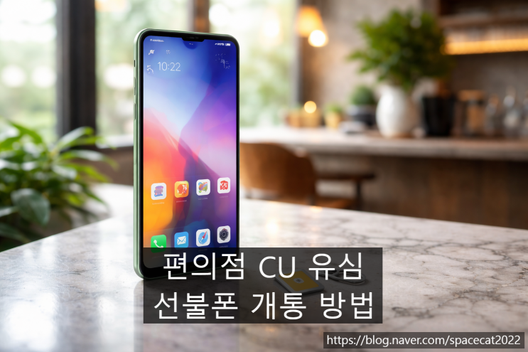  CU 유심 편의점 구매 후 선불폰 개통하기 단계별 정리
