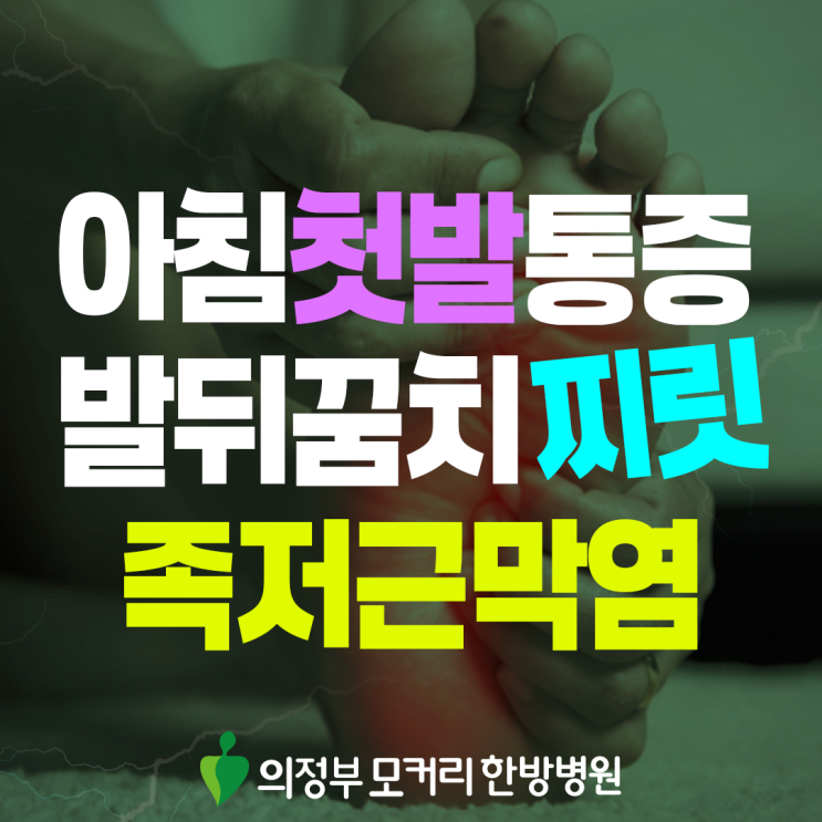  금오동 족저근막염, 아침마다 발바닥이 찌릿한 이유