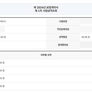 2024년도 제47회 보험계리사 1차 합격 수기