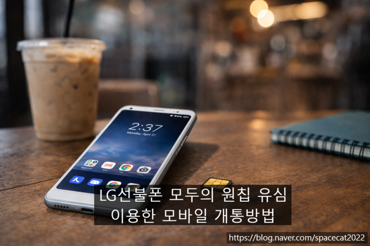  LG선불폰 모두의 원칩 유심 이용한 모바일 개통 과정