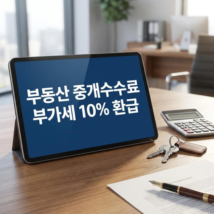  부동산 중개수수료 부가세 10% 환급 간이과세자 확인 및 복비 절약 꿀팁