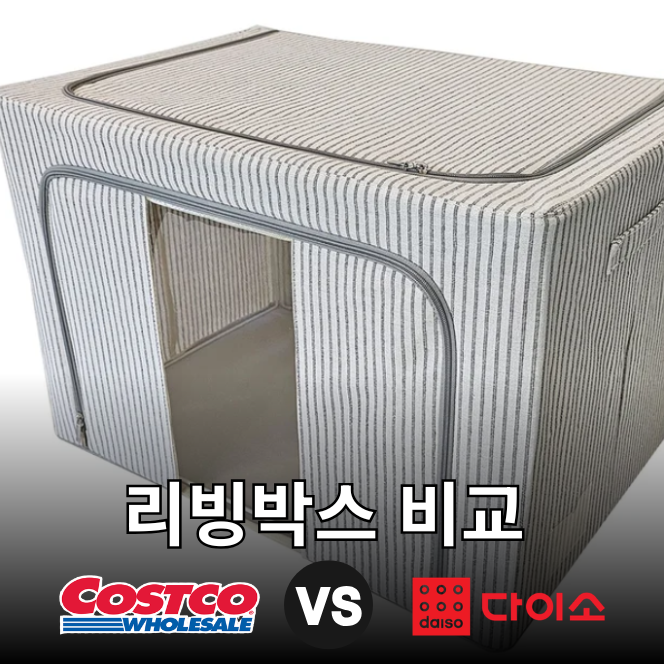 봄맞이 겨울옷 정리 수납 리빙박스, 코스트코 100L vs 다이소 66L 어느 쪽이 더 실용적일까?