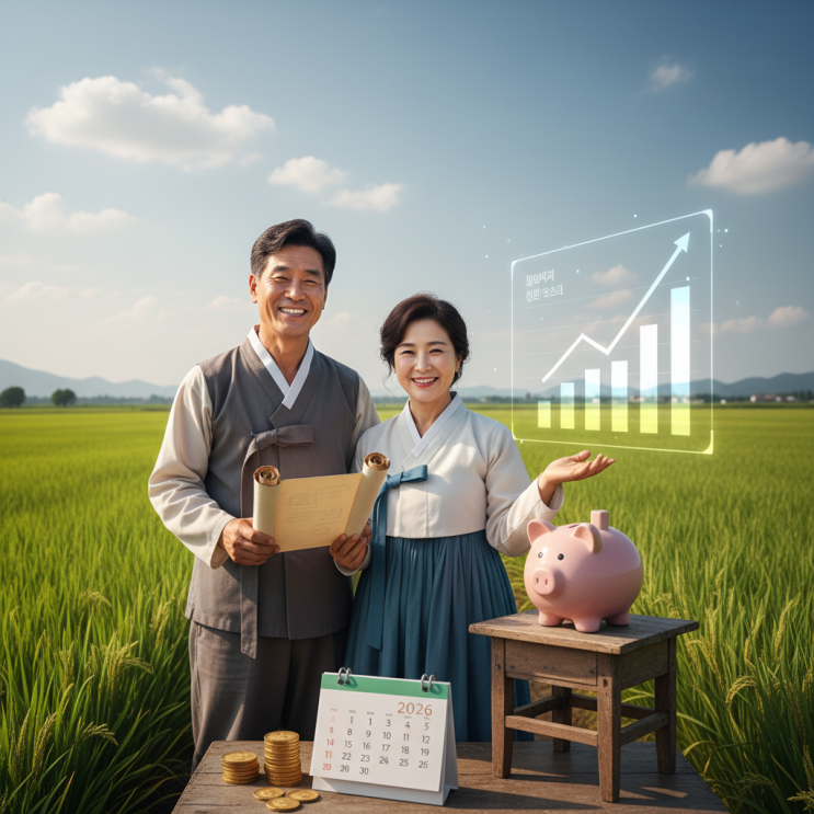  농지연금대상 자격 완벽 정리! 2026년 가입 조건 및 예상 수령액 총정리