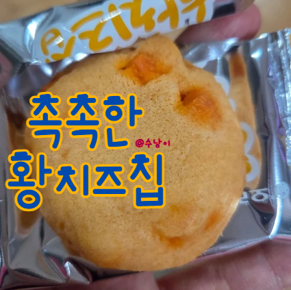  오리온 촉촉한 황치즈칩 내돈내산 - 디저트 카페 신상 느낌 맛도리 과자