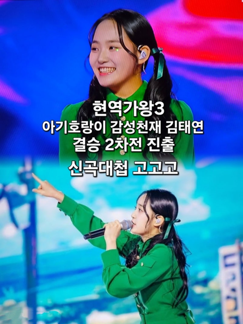 현역가왕3 아기호랑이 감성천재 김태연 결승2차전 진출 신곡대첩 고고고