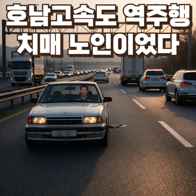  ‘호남고속도 역주행 사고’ 70대 운전자…치매 증세와 무단 운전이 남긴 경고
