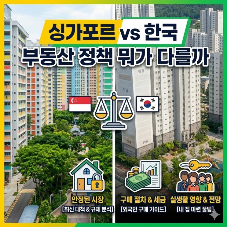 이재명 대통령이 참고될 수 있다는 싱가포르 부동산 정책, 뭐가 특별할까?