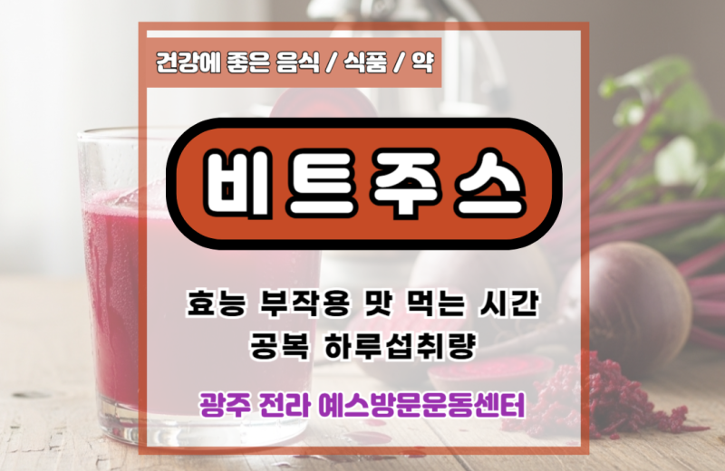 비트주스 효능 부작용 맛 먹는 시간 공복 하루섭취량