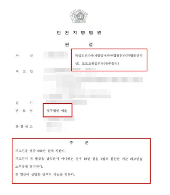  소방공무원 음주운전 벌금형이 최선일까