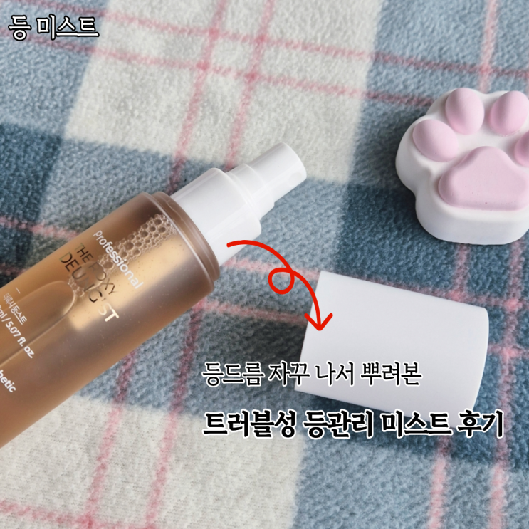  맨날 가려운 등드름 관리용으로 써본 더록시 등미스트 바디미스트 후기