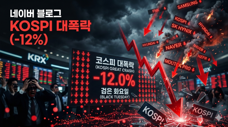  코스피 -12% 역대급 폭락 대응법 : 내 계좌를 지키는 필수 전략