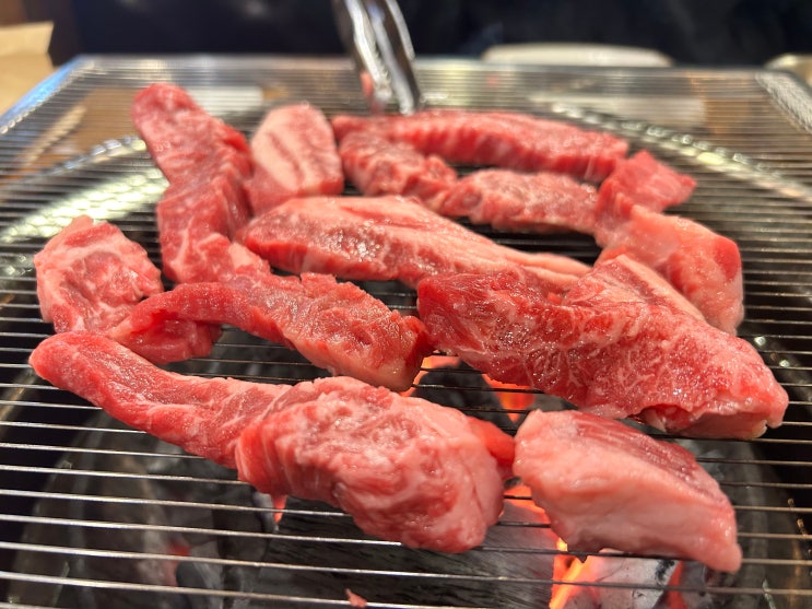  춘의역 맛집 신중동 고기집 추천 백세갈비살 본점