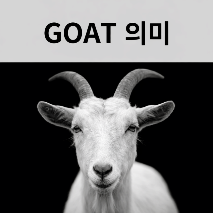  GOAT 뜻, 고트는 무슨 의미일까?