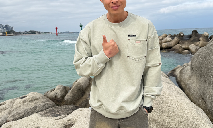  디월트맨투맨 남편 코디 바꿔준 이유