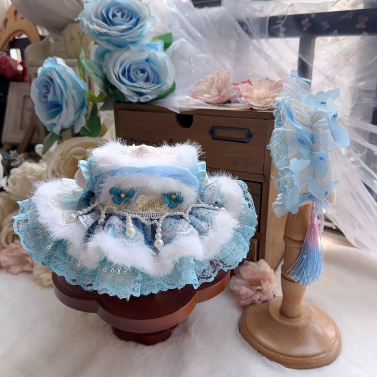  20cm 스위트 아이스 원피스 세트 인형옷 롱바디 체형 아이돌인형옷