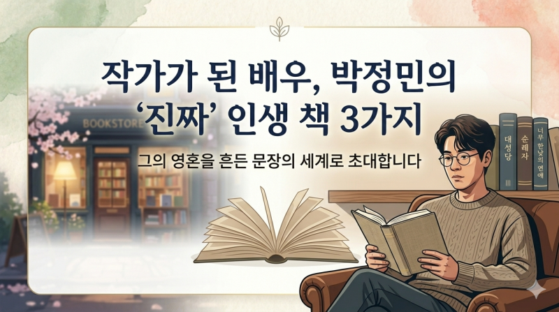 박정민의 서재에서 발견한 인생 책 3권 소설 추천