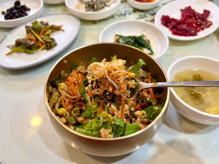 <전주 백송회관> 전주비빔밥 1만원?! 반찬으로 육사시미!!