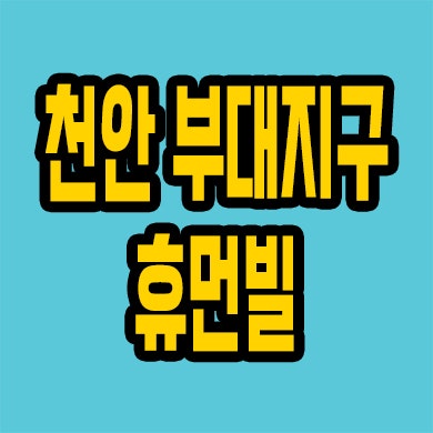  천안 부대지구 미분양아파트 부대동 휴먼빌 퍼스트시티 부성역 신축