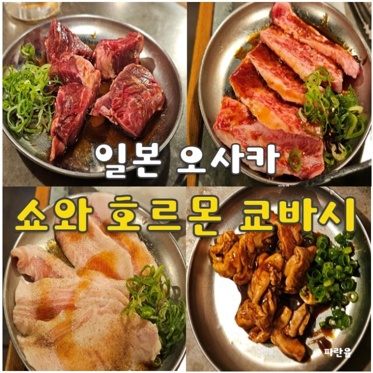 오사카 현지인 가성비 야키니쿠 맛집 쇼와 호르몬 쿄바시