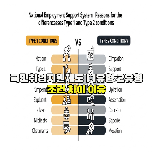  국민취업지원제도｜1유형·2유형 조건 차이 이유