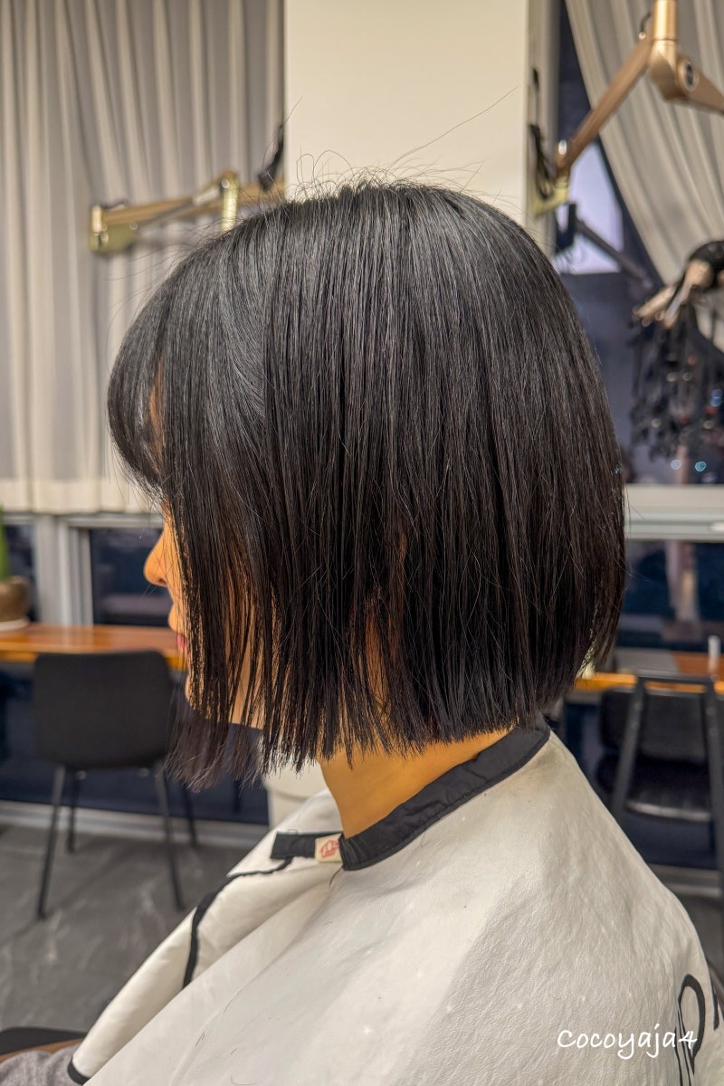단발 태슬컷 태슬펌 청라 6단지 미용실 비다주헤어청라점