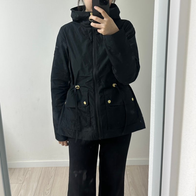 Barbour 바버 샤워프루프 자켓 여성용 블랙(김포 현대프리미엄아울렛)