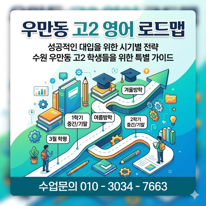  수원 우만동 고2 영어 방문과외 수시 대비를 위한 1학기 과정 준비 로드맵