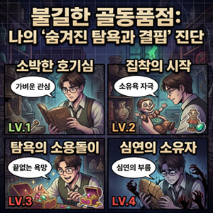  [심리테스트] 내 안의 진짜 괴물은?  불길한 골동품점 심리테스트 (숨겨진 탐욕과 결핍 진단)