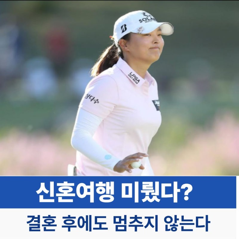 고진영 프로 결혼… 신혼여행 대신 투어 복귀? ‘골프여제’의 선택