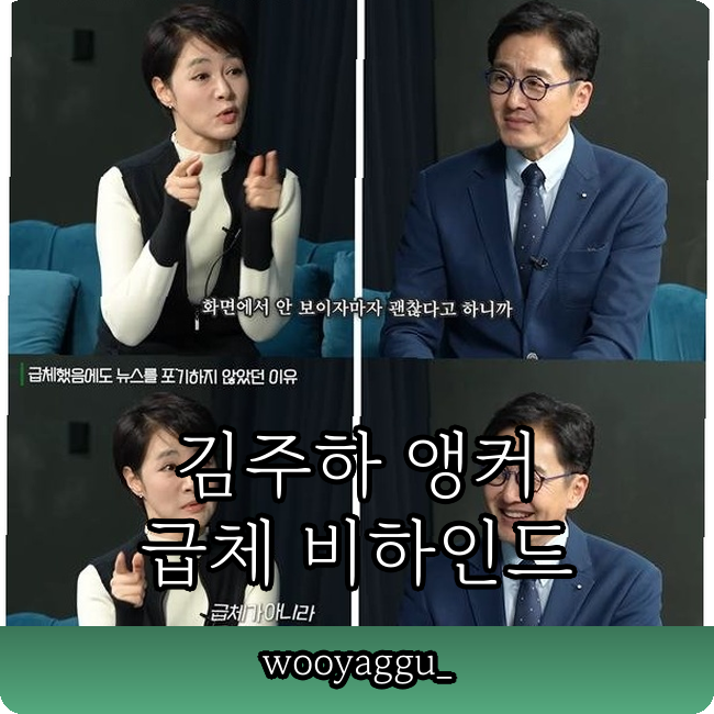 김주하 앵커 70분 뉴스 생방 중 급체??? '급똥 오해' 해명까지 억울했어요!