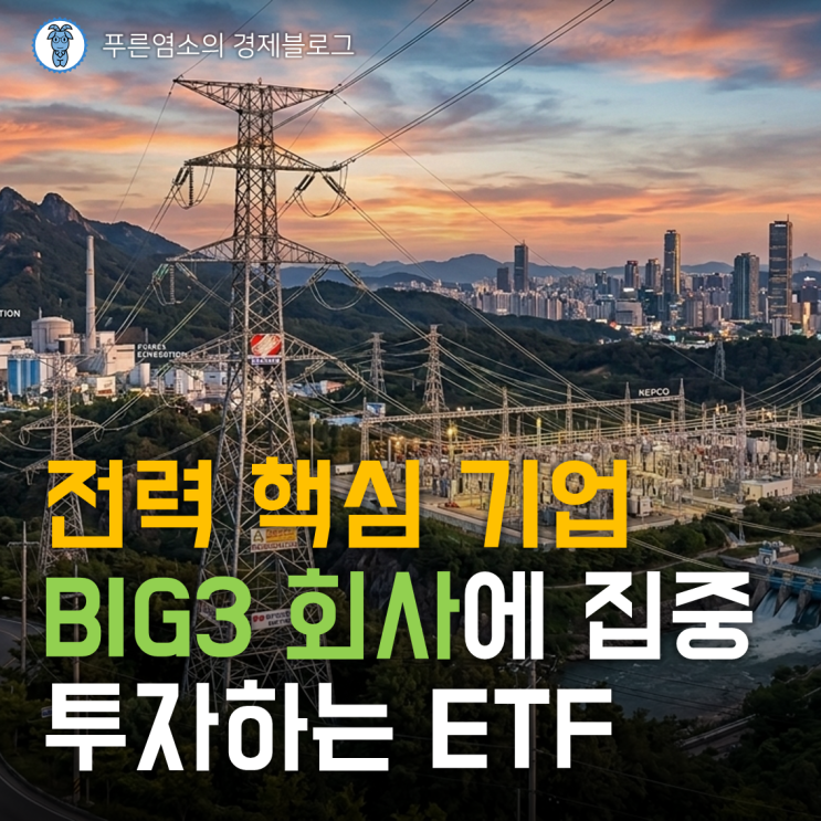  전력 인프라 핵심 기업 BIG3에 집중 투자하는 ETF