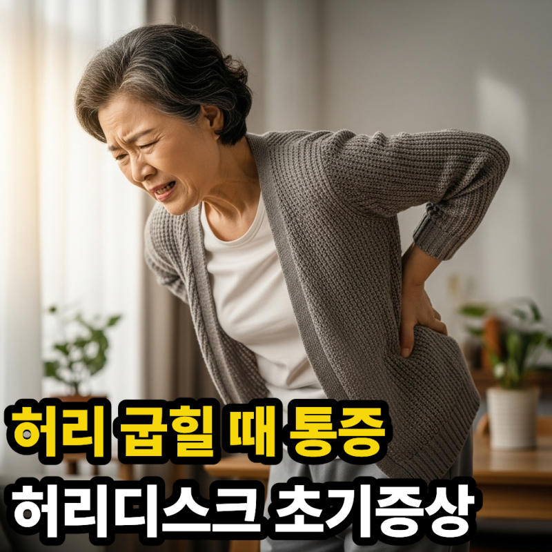 굽힐 때 통증 반복된다면 의심! 허리디스크 전조 증상 체크