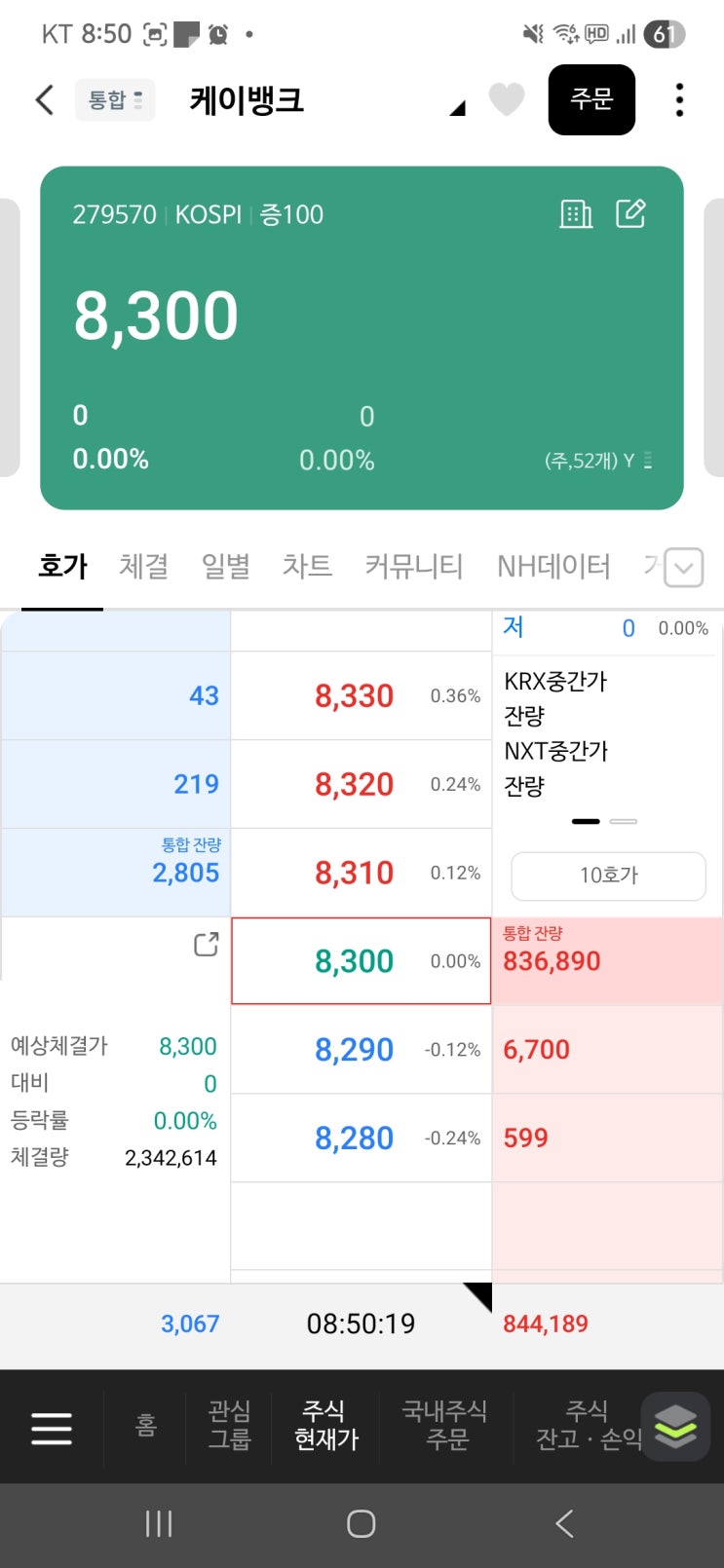  케이뱅크 공모주 10주, 상장일에 공모주 매도하기!