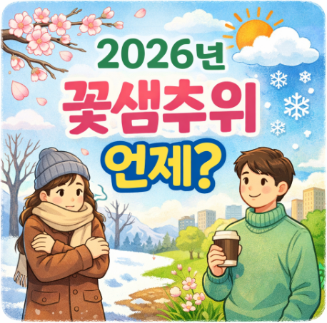  2026년 꽃샘추위 기간 시기 언제부터 언제까지? 3월 기온 변화와 봄날씨 전망