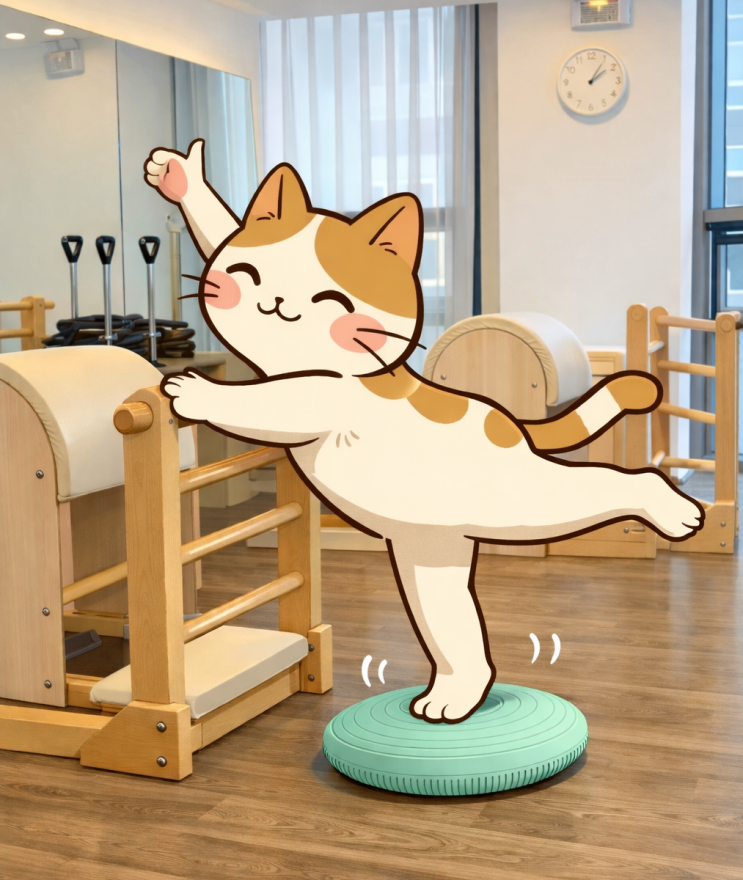  필라테스 +밸런스쿠션=