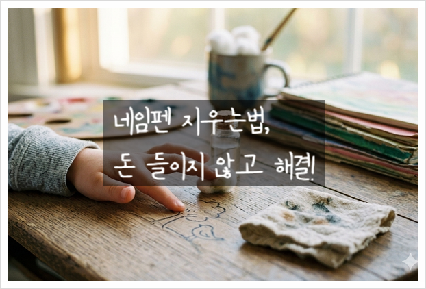 네임펜 지우는법, 돈 들이지 않고 해결!