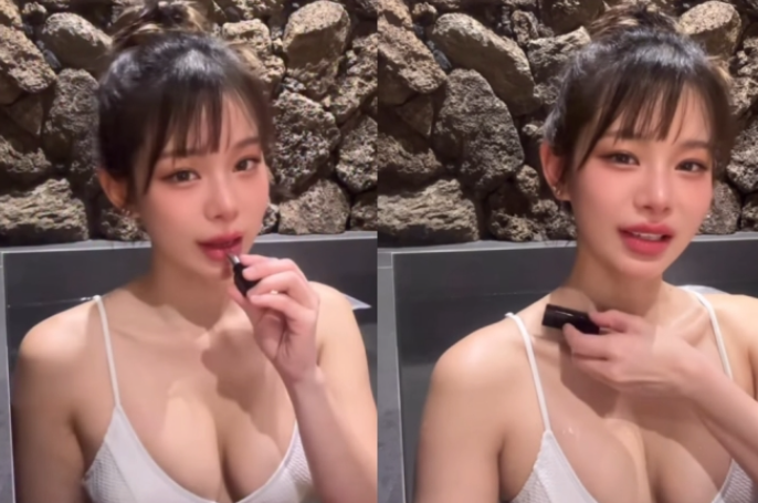  맹승지 비키니 자태 실화인가요;; 쇄골에 립스틱 올리기 기술 ㄷㄷ