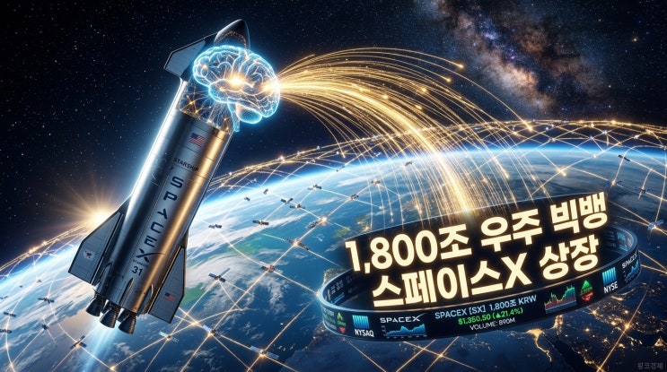  1800조원 몸값의 우주빅뱅 시작되나 상장 앞둔 스페이스 X